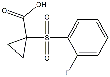 1-[(2-fluorophenyl)sulfonyl]cyclopropanecarboxylic acid Struktur