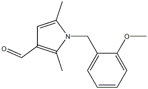 1-[(2-methoxyphenyl)methyl]-2,5-dimethyl-1H-pyrrole-3-carbaldehyde Struktur