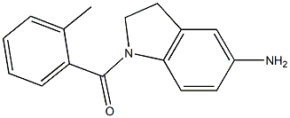 1-[(2-methylphenyl)carbonyl]-2,3-dihydro-1H-indol-5-amine Struktur