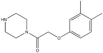 1-[(3,4-dimethylphenoxy)acetyl]piperazine Struktur