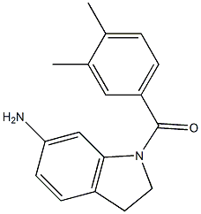 1-[(3,4-dimethylphenyl)carbonyl]-2,3-dihydro-1H-indol-6-amine Struktur