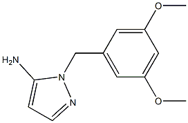 1-[(3,5-dimethoxyphenyl)methyl]-1H-pyrazol-5-amine Struktur