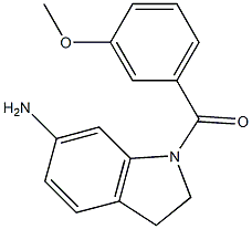 1-[(3-methoxyphenyl)carbonyl]-2,3-dihydro-1H-indol-6-amine Struktur