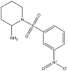 1-[(3-nitrobenzene)sulfonyl]piperidin-2-amine Struktur