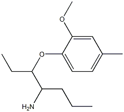 1-[(4-aminoheptan-3-yl)oxy]-2-methoxy-4-methylbenzene Struktur