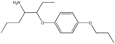 1-[(4-aminoheptan-3-yl)oxy]-4-propoxybenzene Struktur