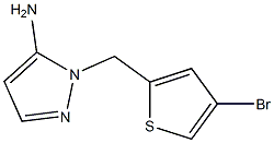 1-[(4-bromothiophen-2-yl)methyl]-1H-pyrazol-5-amine Struktur