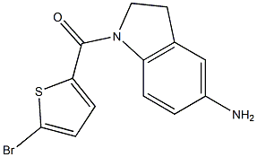 1-[(5-bromothiophen-2-yl)carbonyl]-2,3-dihydro-1H-indol-5-amine Struktur