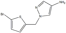 1-[(5-bromothiophen-2-yl)methyl]-1H-pyrazol-4-amine Struktur