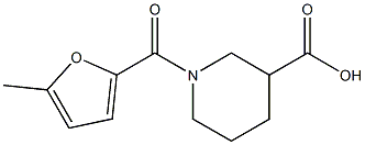 1-[(5-methylfuran-2-yl)carbonyl]piperidine-3-carboxylic acid Struktur