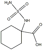 1-[(aminosulfonyl)amino]cyclohexanecarboxylic acid Struktur