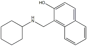 1-[(cyclohexylamino)methyl]naphthalen-2-ol Struktur