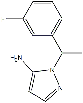 1-[1-(3-fluorophenyl)ethyl]-1H-pyrazol-5-amine Struktur