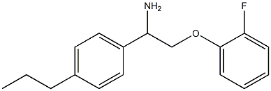 1-[1-amino-2-(2-fluorophenoxy)ethyl]-4-propylbenzene Struktur