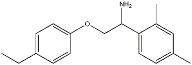 1-[1-amino-2-(4-ethylphenoxy)ethyl]-2,4-dimethylbenzene Struktur