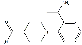 1-[2-(1-aminoethyl)phenyl]piperidine-4-carboxamide Struktur