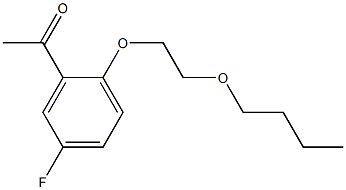 1-[2-(2-butoxyethoxy)-5-fluorophenyl]ethan-1-one Struktur