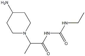 1-[2-(4-aminopiperidin-1-yl)propanoyl]-3-ethylurea Struktur