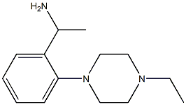 1-[2-(4-ethylpiperazin-1-yl)phenyl]ethan-1-amine Struktur