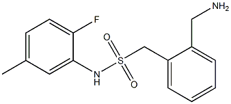 1-[2-(aminomethyl)phenyl]-N-(2-fluoro-5-methylphenyl)methanesulfonamide Struktur