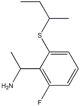 1-[2-(butan-2-ylsulfanyl)-6-fluorophenyl]ethan-1-amine Struktur