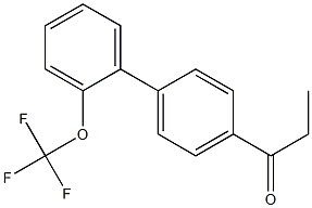 1-[2'-(trifluoromethoxy)-1,1'-biphenyl-4-yl]propan-1-one Struktur