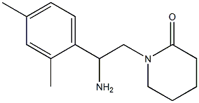 1-[2-amino-2-(2,4-dimethylphenyl)ethyl]piperidin-2-one Struktur