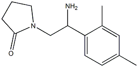 1-[2-amino-2-(2,4-dimethylphenyl)ethyl]pyrrolidin-2-one Struktur