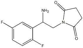 1-[2-amino-2-(2,5-difluorophenyl)ethyl]pyrrolidine-2,5-dione Struktur