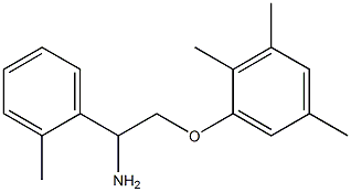 1-[2-amino-2-(2-methylphenyl)ethoxy]-2,3,5-trimethylbenzene Struktur