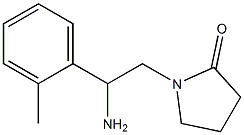 1-[2-amino-2-(2-methylphenyl)ethyl]pyrrolidin-2-one Struktur