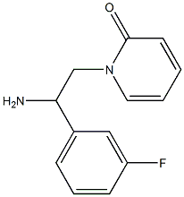 1-[2-amino-2-(3-fluorophenyl)ethyl]-1,2-dihydropyridin-2-one Struktur