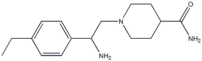 1-[2-amino-2-(4-ethylphenyl)ethyl]piperidine-4-carboxamide Struktur