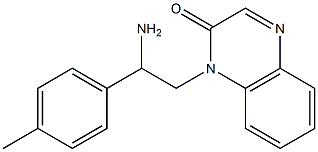 1-[2-amino-2-(4-methylphenyl)ethyl]-1,2-dihydroquinoxalin-2-one Struktur