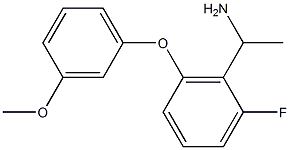 1-[2-fluoro-6-(3-methoxyphenoxy)phenyl]ethan-1-amine Struktur