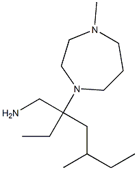 1-[3-(aminomethyl)-5-methylheptan-3-yl]-4-methyl-1,4-diazepane Struktur