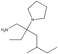 1-[3-(aminomethyl)-5-methylheptan-3-yl]pyrrolidine Struktur