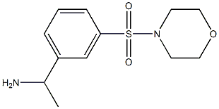 1-[3-(morpholine-4-sulfonyl)phenyl]ethan-1-amine Struktur