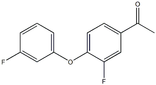 1-[3-fluoro-4-(3-fluorophenoxy)phenyl]ethan-1-one Struktur