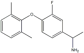 1-[4-(2,6-dimethylphenoxy)-3-fluorophenyl]ethan-1-amine Struktur