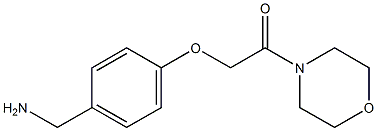 1-[4-(2-morpholin-4-yl-2-oxoethoxy)phenyl]methanamine Struktur