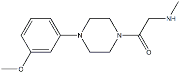 1-[4-(3-methoxyphenyl)piperazin-1-yl]-2-(methylamino)ethan-1-one Struktur