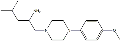 1-[4-(4-methoxyphenyl)piperazin-1-yl]-4-methylpentan-2-amine Struktur