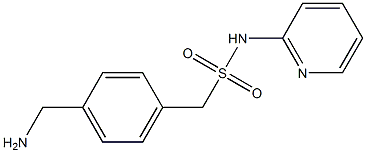 1-[4-(aminomethyl)phenyl]-N-(pyridin-2-yl)methanesulfonamide Struktur