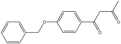 1-[4-(benzyloxy)phenyl]butane-1,3-dione Struktur