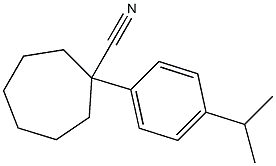 1-[4-(propan-2-yl)phenyl]cycloheptane-1-carbonitrile Struktur