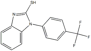 1-[4-(trifluoromethyl)phenyl]-1H-1,3-benzodiazole-2-thiol Struktur