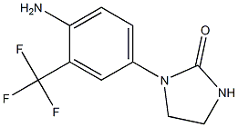 1-[4-amino-3-(trifluoromethyl)phenyl]imidazolidin-2-one Struktur