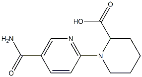 1-[5-(aminocarbonyl)pyridin-2-yl]piperidine-2-carboxylic acid Struktur