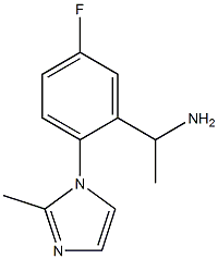 1-[5-fluoro-2-(2-methyl-1H-imidazol-1-yl)phenyl]ethan-1-amine Struktur